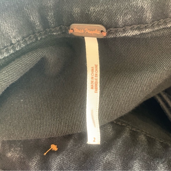 Free People Little Daisies Black Button-Front Mini Skirt - Picture 11 of 11